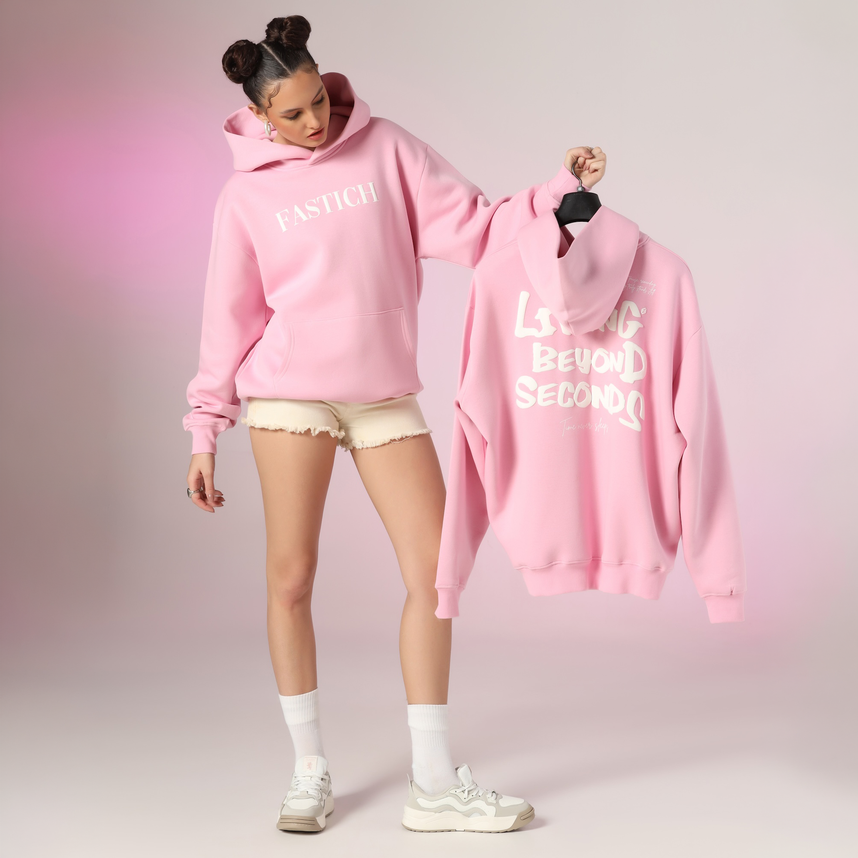 SECONDS HOODIE PINK