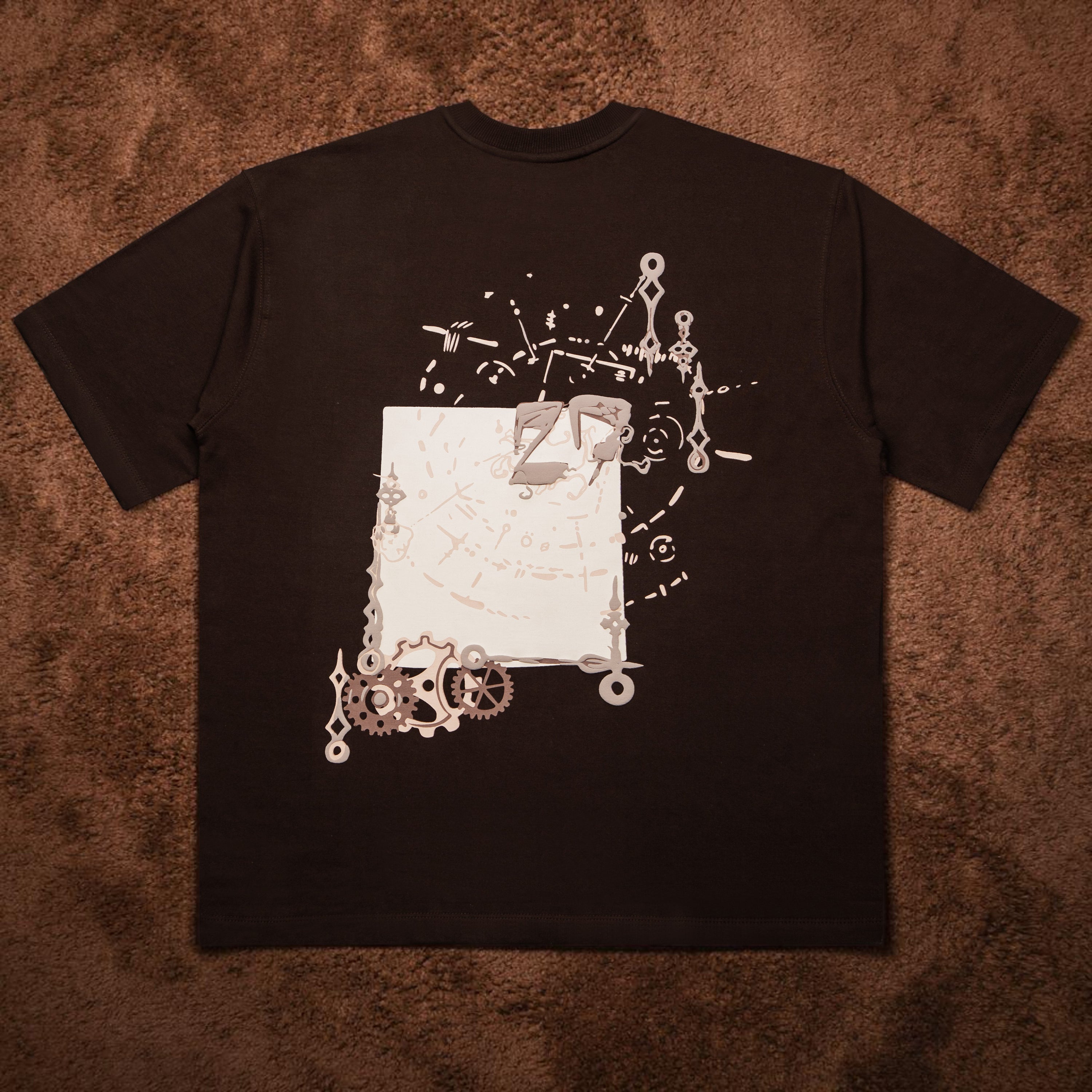 GEARSET T-SHIRT BROWN