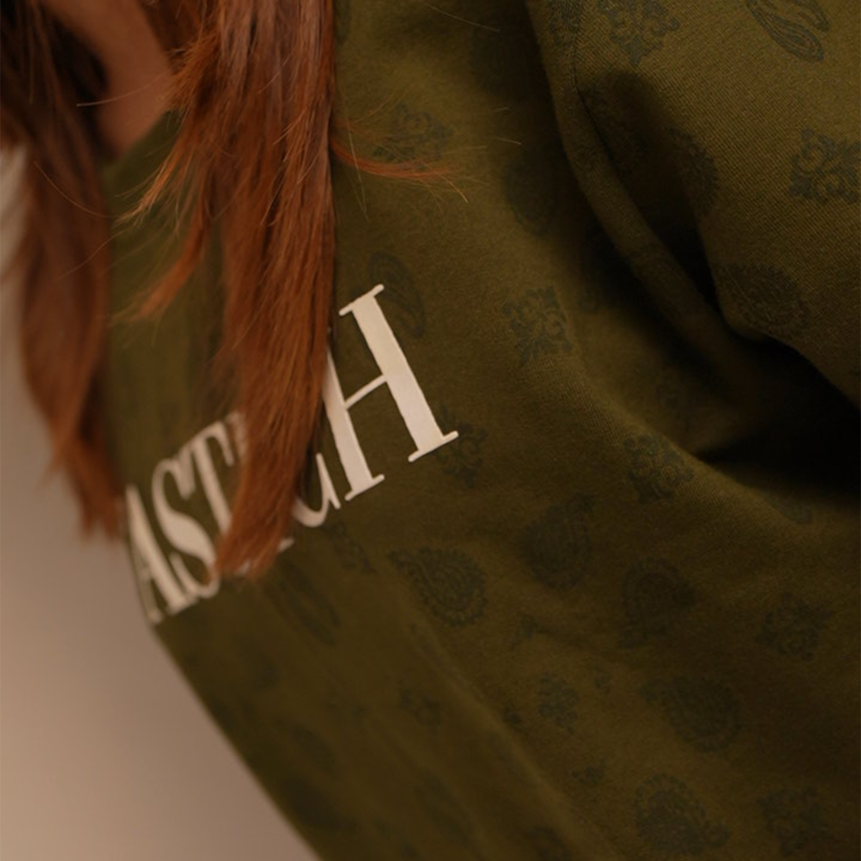 ALLOVER OLIVE T-SHIRT