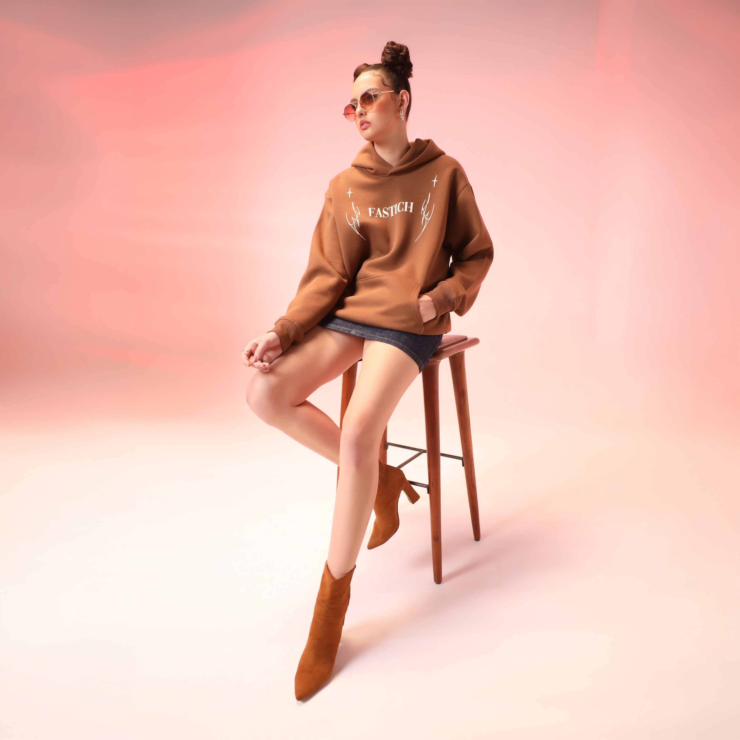 MELTIME BROWN HOODIE